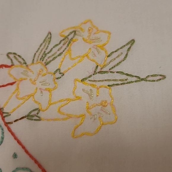 Vintage Hand Stitched South Carolina State Bird & Flower - Picture 5 of 16